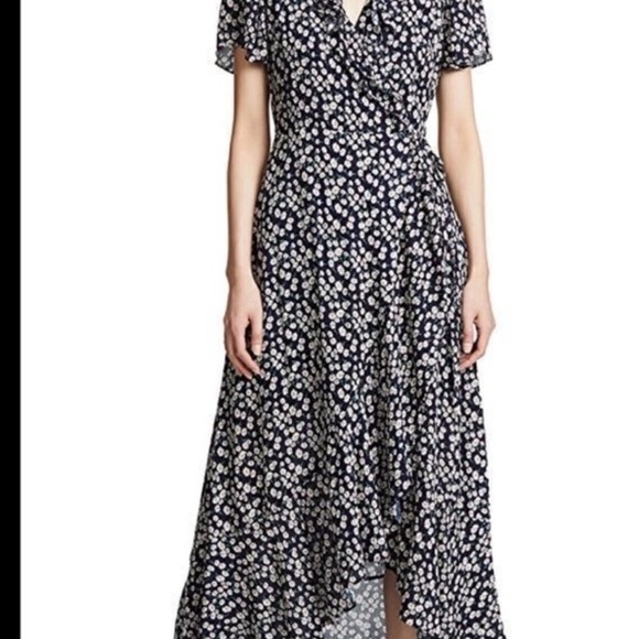 Lost +Wander Floral Frenzy Boho Wrap Dress size Large - Picture 1 of 6